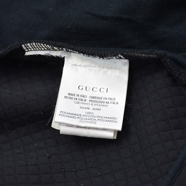 極美品 GUCCI グッチ キルティングシングル ライダース風 スタンドカラージャケット 355490 X6409 Mサイズ トムフォード期 シルバー金具 中古 4a008308