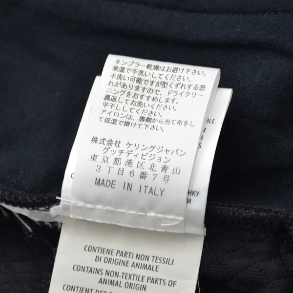 極美品 GUCCI グッチ キルティングシングル ライダース風 スタンドカラージャケット 355490 X6409 Mサイズ トムフォード期 シルバー金具 中古 4a008308
