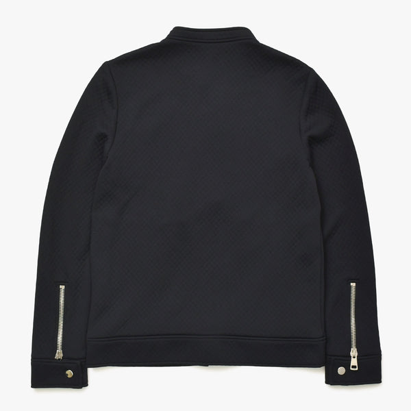 極美品 GUCCI グッチ キルティングシングル ライダース風 スタンドカラージャケット 355490 X6409 Mサイズ トムフォード期 シルバー金具 中古 4a008308
