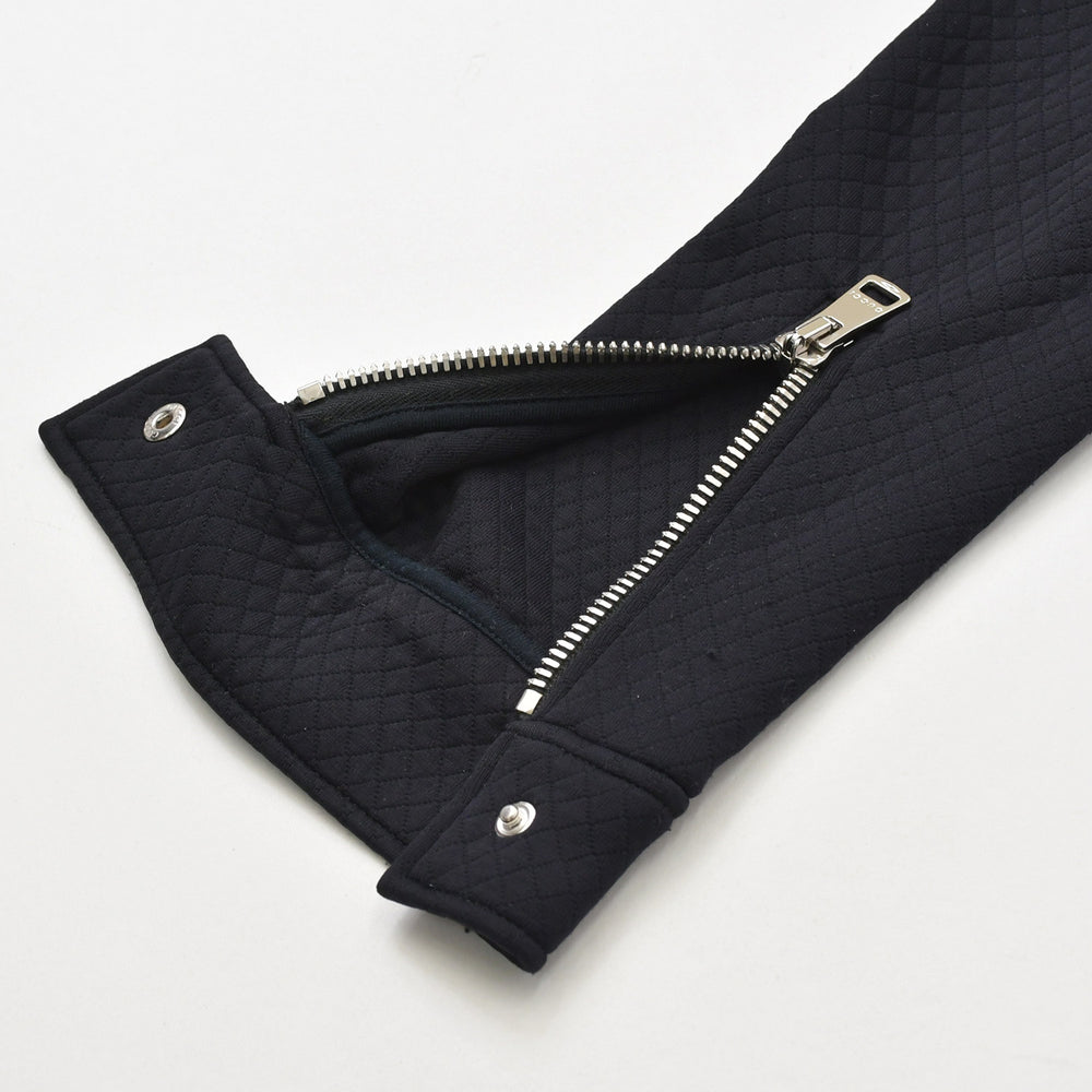 Very Good Condition GUCCI Gucci Quilted Single Riders Style Stand Collar Jacket 355490 X6409 M Size Tom Ford Period Silver Hardware Used 4a008308