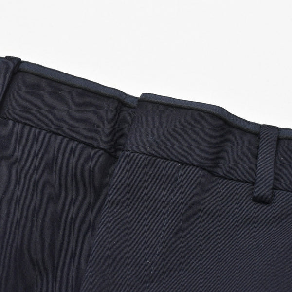 新品同様品 HERMES エルメス パンツ ボトムス ブラック ネイビー コットン サイズ42 イタリア製 中古 4a008405