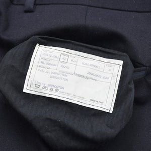 新品同様品 HERMES エルメス パンツ ボトムス ブラック ネイビー コットン サイズ42 イタリア製 中古 4a008405