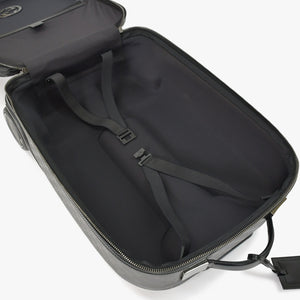 極美品 GUCCI グッチ スーツケース キャリーケース 旅行バッグ ブラック シルバー金具 189754 PVC 中古 4a008417