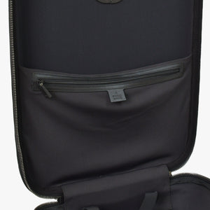 極美品 GUCCI グッチ スーツケース キャリーケース 旅行バッグ ブラック シルバー金具 189754 PVC 中古 4a008417