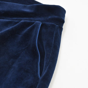 RALPH LAUREN ラルフローレン ベロアパンツ パンツ ネイビー 紺 サイズL 美品 中古 4a008430