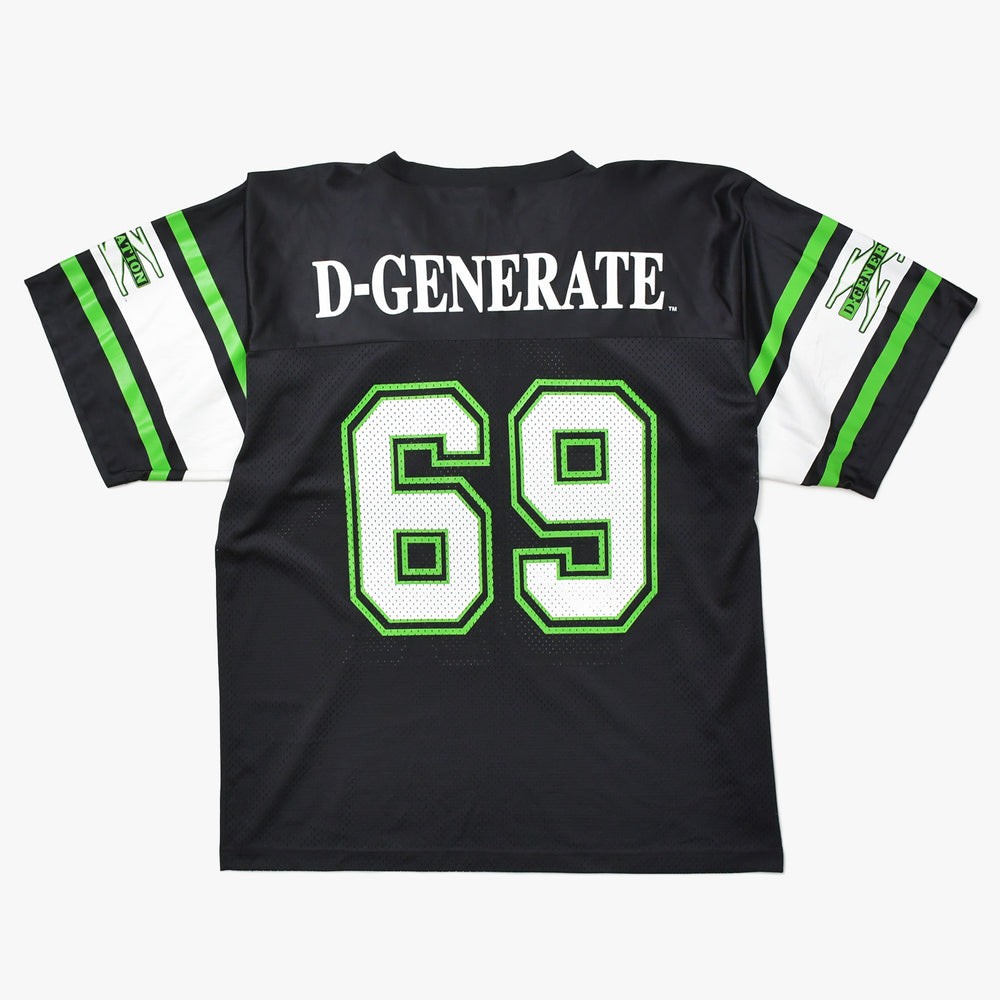 極美品 WWF D-GENERATION X ディージェネレーション・エックス ホッケーTシャツ 半袖Tシャツ ブラック ホワイト グリーン 中古 4a008433