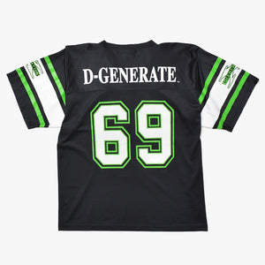 Very good condition WWF D-GENERATION X Hockey T-shirt Short sleeve T-shirt Black White Green Used 4a008433
