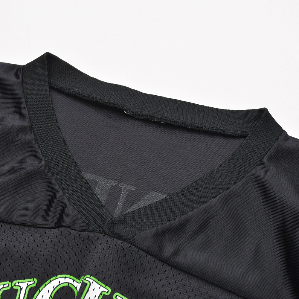 Very good condition WWF D-GENERATION X Hockey T-shirt Short sleeve T-shirt Black White Green Used 4a008433