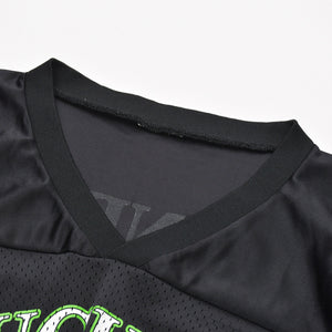 Very good condition WWF D-GENERATION X Hockey T-shirt Short sleeve T-shirt Black White Green Used 4a008433