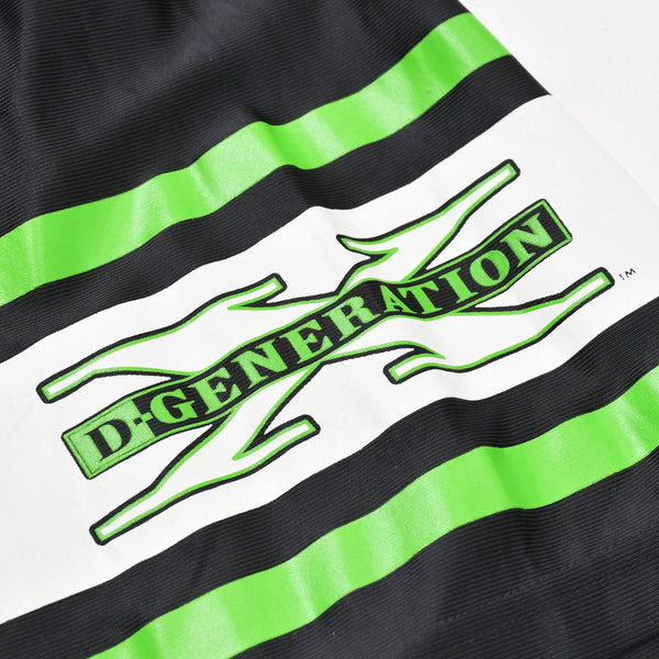 Very good condition WWF D-GENERATION X Hockey T-shirt Short sleeve T-shirt Black White Green Used 4a008433