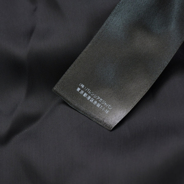 BALENCIAGA バレンシアガ レザー コート ジャケット 640982 サイズ36 20AW ブラック ラムスキン 美品 中古 4a008539