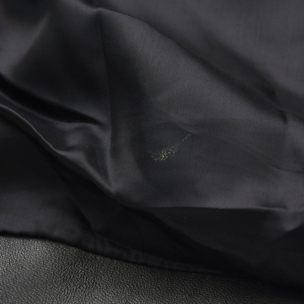 BALENCIAGA バレンシアガ レザー コート ジャケット 640982 サイズ36 20AW ブラック ラムスキン 美品 中古 4a008539
