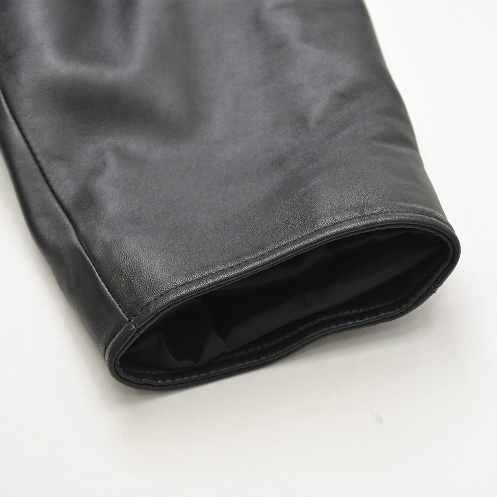 BALENCIAGA Leather coat jacket 640982 Size 36 20AW Black Lambskin Good Condition Used 4a008539