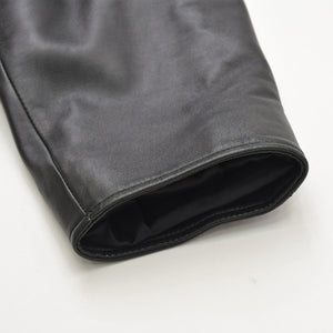 BALENCIAGA バレンシアガ レザー コート ジャケット 640982 サイズ36 20AW ブラック ラムスキン 美品 中古 4a008539
