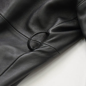 BALENCIAGA バレンシアガ レザー コート ジャケット 640982 サイズ36 20AW ブラック ラムスキン 美品 中古 4a008539