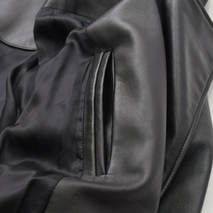 BALENCIAGA バレンシアガ レザー コート ジャケット 640982 サイズ36 20AW ブラック ラムスキン 美品 中古 4a008539