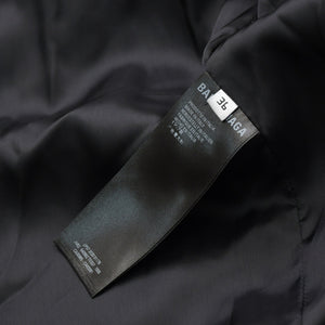 BALENCIAGA バレンシアガ レザー コート ジャケット 640982 サイズ36 20AW ブラック ラムスキン 美品 中古 4a008539
