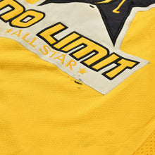画像をギャラリービューアに読み込む, 激レア NO LIMIT SOLDIER GEAR ノーリミット ホッケーシャツ イエロー ホワイト ブラック ポリエステル サイズL 中古 4b008550
