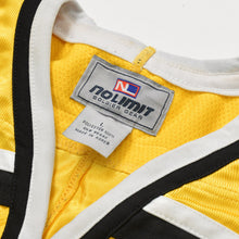 画像をギャラリービューアに読み込む, 激レア NO LIMIT SOLDIER GEAR ノーリミット ホッケーシャツ イエロー ホワイト ブラック ポリエステル サイズL 中古 4b008550