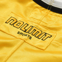 画像をギャラリービューアに読み込む, 激レア NO LIMIT SOLDIER GEAR ノーリミット ホッケーシャツ イエロー ホワイト ブラック ポリエステル サイズL 中古 4b008550