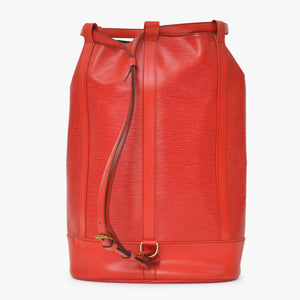 LOUIS VUITTON Epi Randonnée GM Daypack M43087 Epi Leather Gold Hardware Good Condition Used 4a000862
