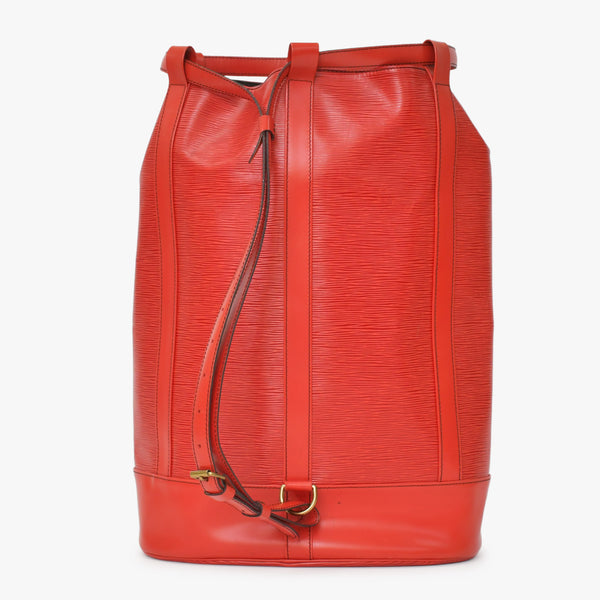 LOUIS VUITTON Epi Randonnée GM Daypack M43087 Epi Leather Gold Hardware Good Condition Used 4a000862