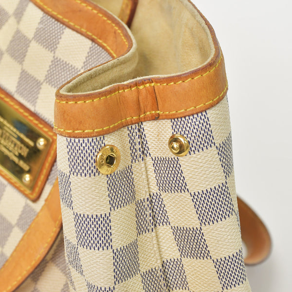 LOUIS VUITTON Handbag N51207 Hampstead PM White Damier Azur Good Used 4a000866