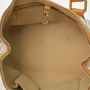LOUIS VUITTON Handbag N51207 Hampstead PM White Damier Azur Good Used 4a000866