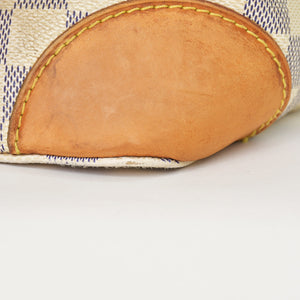 LOUIS VUITTON Handbag N51207 Hampstead PM White Damier Azur Good Used 4a000866