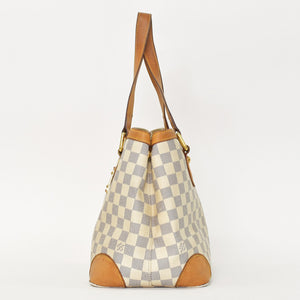 LOUIS VUITTON Handbag N51207 Hampstead PM White Damier Azur Good Used 4a000866