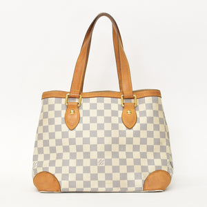 LOUIS VUITTON Handbag N51207 Hampstead PM White Damier Azur Good Used 4a000866