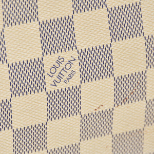 LOUIS VUITTON Handbag N51207 Hampstead PM White Damier Azur Good Used 4a000866