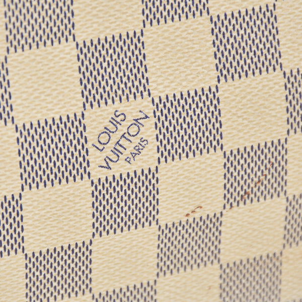 LOUIS VUITTON Handbag N51207 Hampstead PM White Damier Azur Good Used 4a000866