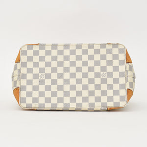 LOUIS VUITTON Handbag N51207 Hampstead PM White Damier Azur Good Used 4a000866
