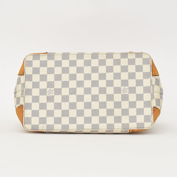 LOUIS VUITTON Handbag N51207 Hampstead PM White Damier Azur Good Used 4a000866