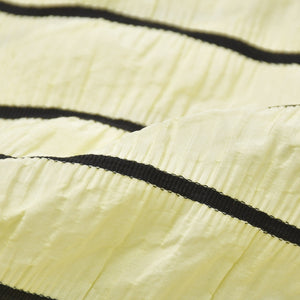 Very Good Condition CHANEL Silk Long Sleeve Shirt P79458V71460 Size 50 Here Mark Yellow Black Border Men's Used 4a008694