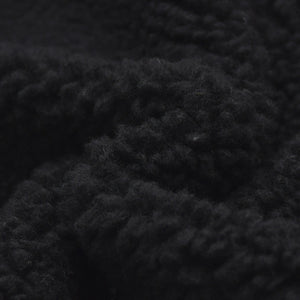新品同様 CHANEL シャネル ココマーク ボア ジップアップパーカー スプラッシュ模様 P80197K11599 ブラック サイズL 中古 4a008726