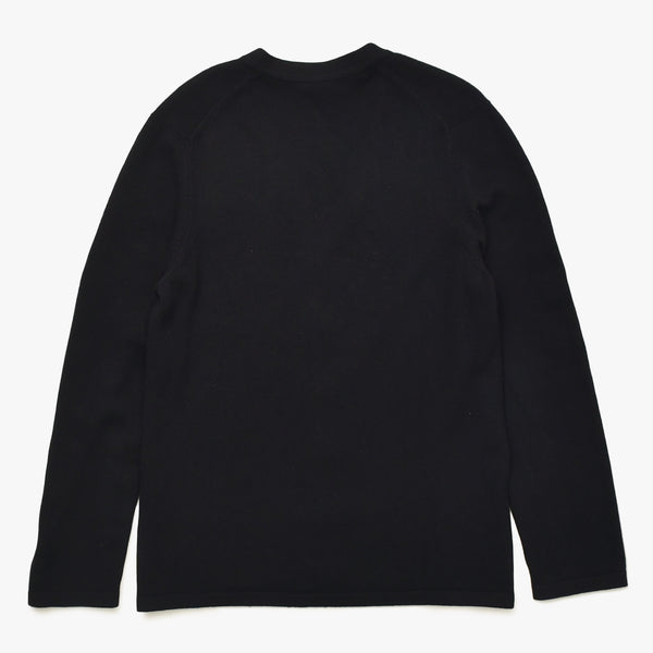 Very Good Condition CHANEL Cashmere Cardigan P26253V01923 Size 54 Coco Mark Beads Sequins Black Men's Used 4a008728