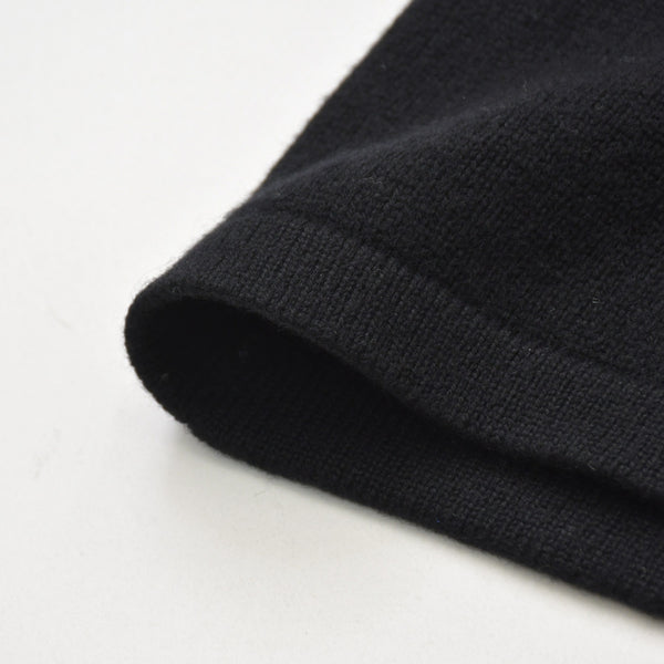Very Good Condition CHANEL Cashmere Cardigan P26253V01923 Size 54 Coco Mark Beads Sequins Black Men's Used 4a008728