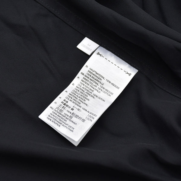 極美品 Y3 ワイスリー 長袖シャツ シャツ ブラック サイズM adidas YOHJI YAMAMOTO アディダス ヨウジヤマモト 中古 4a008741