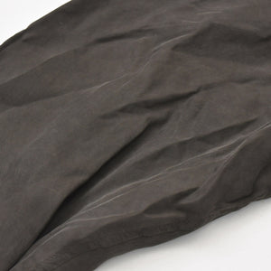 Very Good Condition Yohji Yamamoto Pour Homme PIGMENT DYE TWILL OPEN COLLAR WAIST STRING BLOUSE HW-B26-202 3 Sizes Khaki Drawcord Used 4a008744