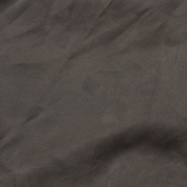 Very Good Condition Yohji Yamamoto Pour Homme PIGMENT DYE TWILL OPEN COLLAR WAIST STRING BLOUSE HW-B26-202 3 Sizes Khaki Drawcord Used 4a008744