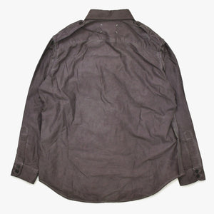 Like new MAISON MARGIELA Double Dye Workwear Shirt S50DT0080 M35702 41 Size Plum Long Sleeve Shirt Used 4a008747