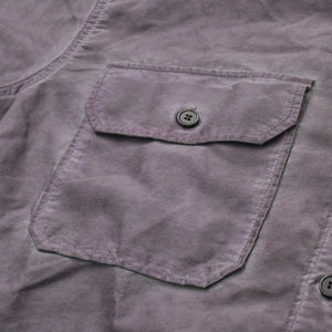 Like new MAISON MARGIELA Double Dye Workwear Shirt S50DT0080 M35702 41 Size Plum Long Sleeve Shirt Used 4a008747