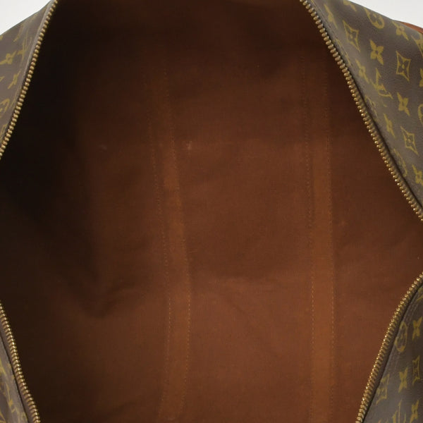 LOUIS VUITTON Monogram Keepall Bandouliere 55 2WAY Boston Bag M41414 Brown Canvas Good Condition Used 4a000876