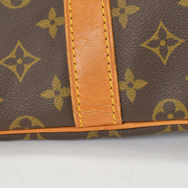LOUIS VUITTON Monogram Keepall Bandouliere 55 2WAY Boston Bag M41414 Brown Canvas Good Condition Used 4a000876