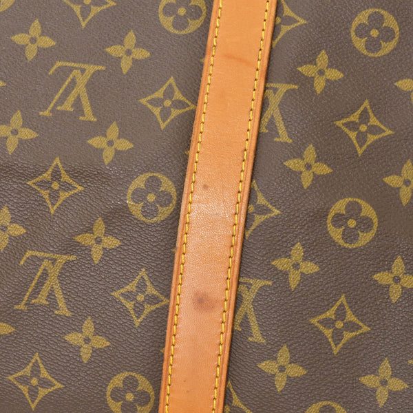 LOUIS VUITTON Monogram Keepall Bandouliere 55 2WAY Boston Bag M41414 Brown Canvas Good Condition Used 4a000876