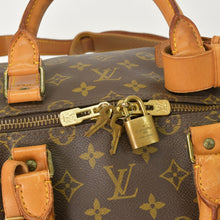 画像をギャラリービューアに読み込む, LOUIS VUITTON ルイヴィトン モノグラム キーポルバンドリエール55 2WAY ボストンバック M41414 ブラウン キャンバス 美品 中古 4a000876