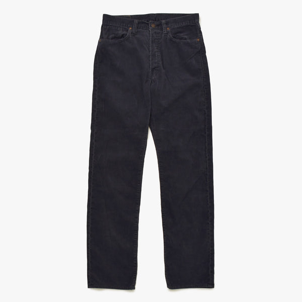 新品未使用 SAINT Mxxxxxx セントマイケル CORDUROY PANTS STRAIGHT SM-MK1-0000-068 ブラック 30サイズ ブロンズ金具 中古 4a008880