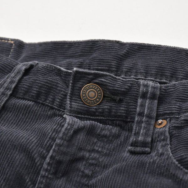 新品未使用 SAINT Mxxxxxx セントマイケル CORDUROY PANTS STRAIGHT SM-MK1-0000-068 ブラック 30サイズ ブロンズ金具 中古 4a008880